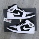 Nike Air Jordan 1 Mid Tuxedo White Black 11