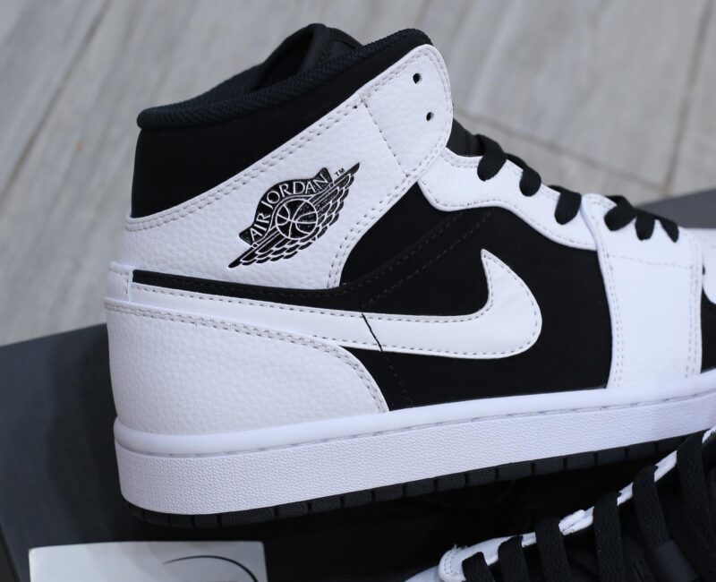 Nike Air Jordan 1 Mid Tuxedo White Black