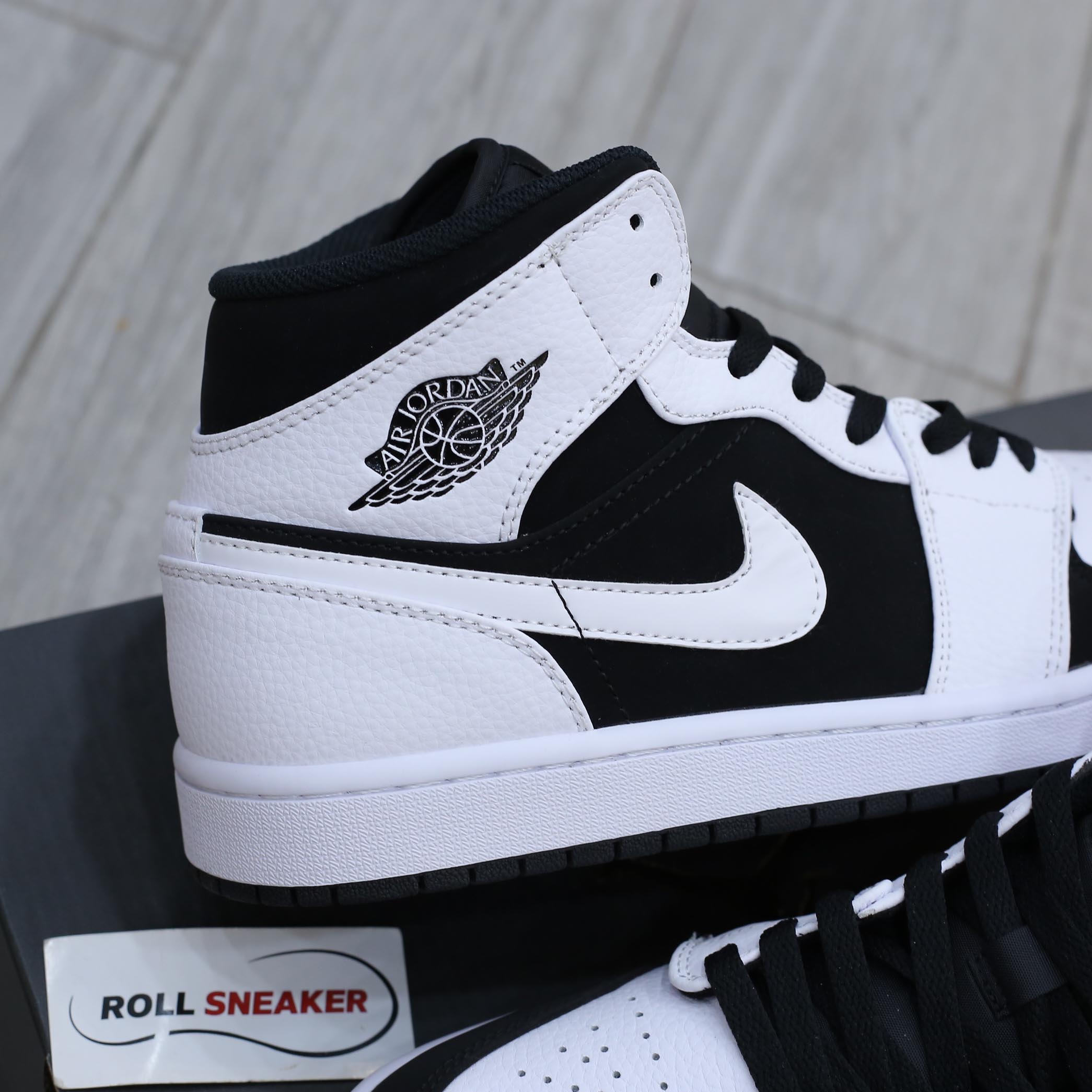 Nike Air Jordan 1 Mid Tuxedo White Black