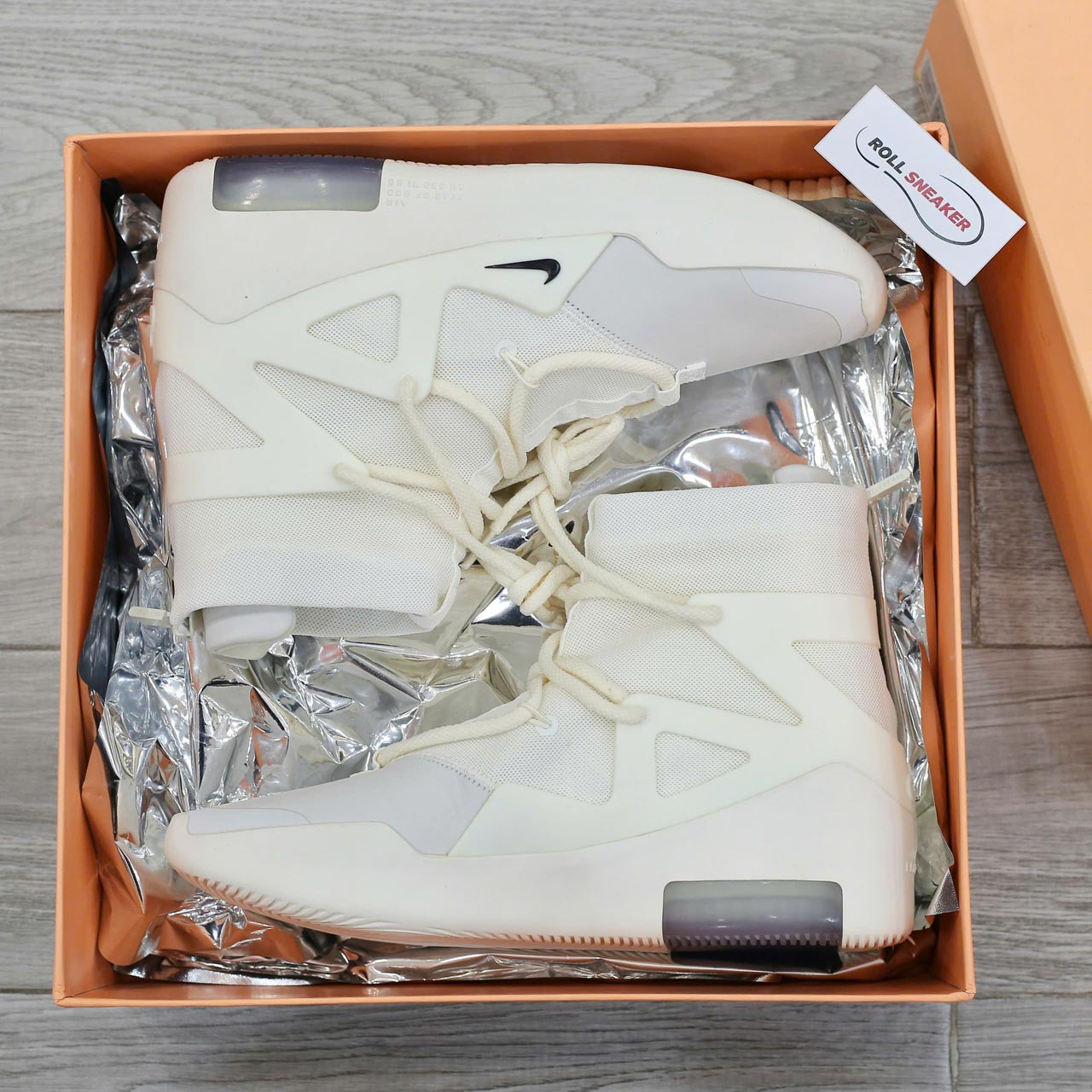 Nike Air Fear of God 1 Sail Black Like Auth