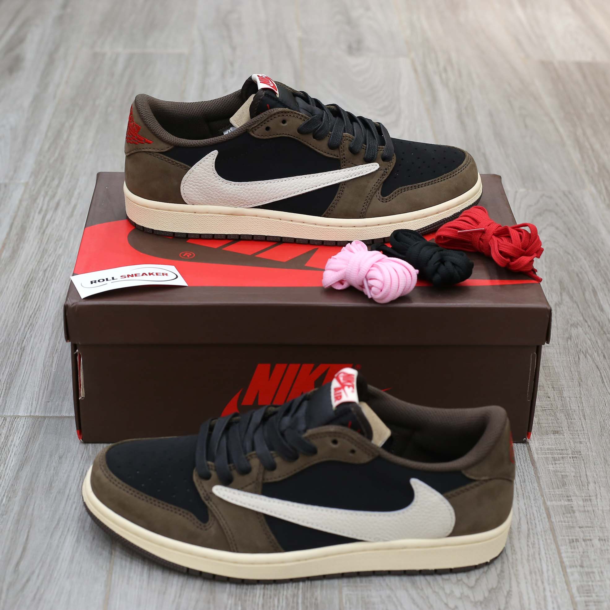 box phụ kiện air jordan 1 low og sp travis scott like auth
