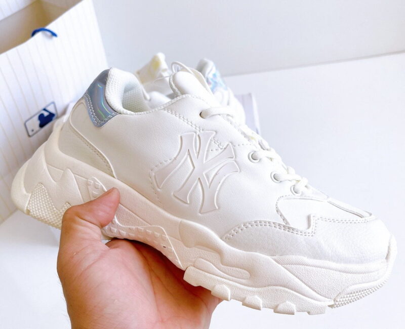 giày MLB NY SHINY Hologram gót xanh rep 1:1