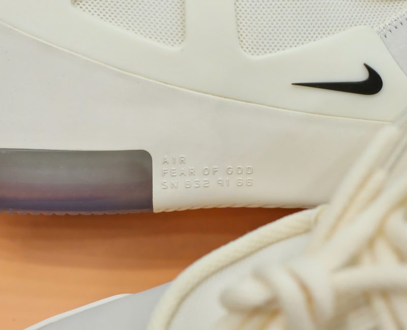 Nike Air Fear of God 1 Sail Black Like Auth
