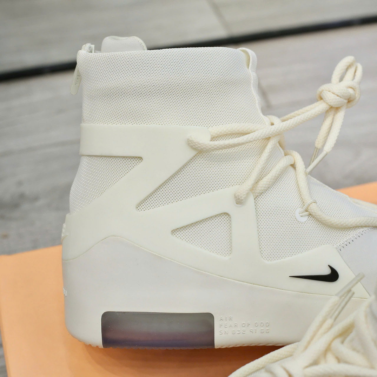 Nike Air Fear of God 1 Sail Black Like Auth