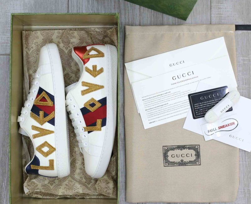 Giày Gucci Ace 'Loved' Like Auth