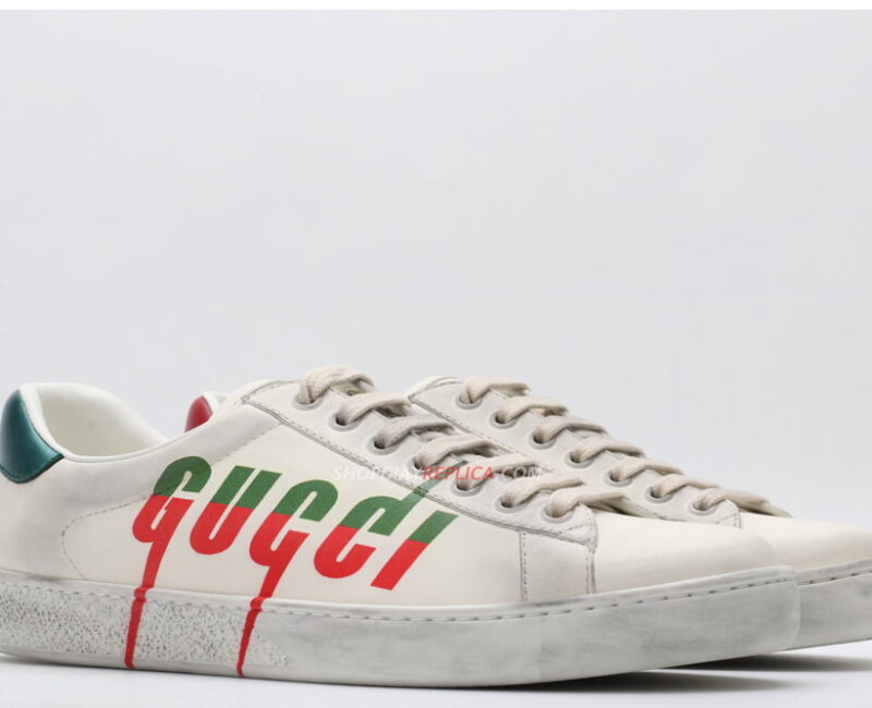 Giày Gucci Ace Sneaker with Gucci Blade Like Auth