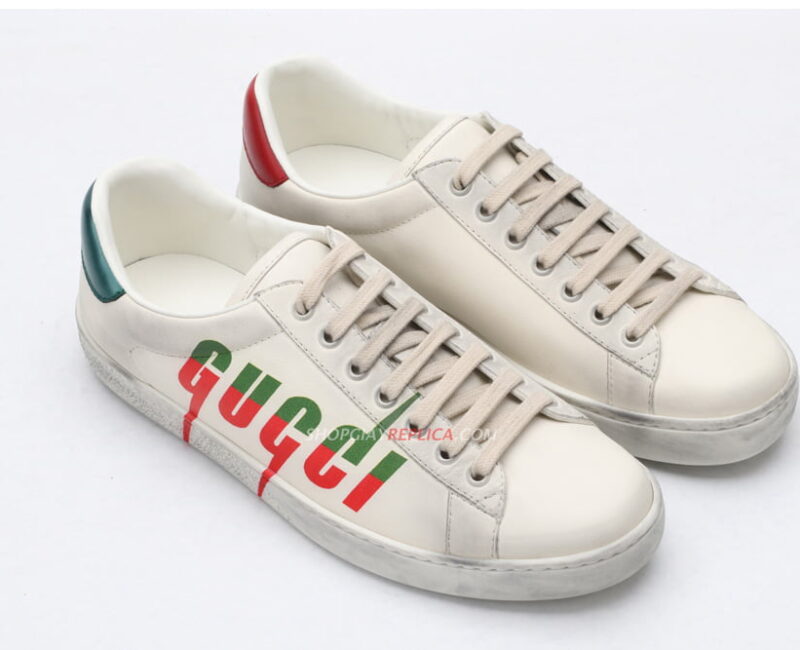 Giày Gucci Ace Sneaker with Gucci Blade Like Auth