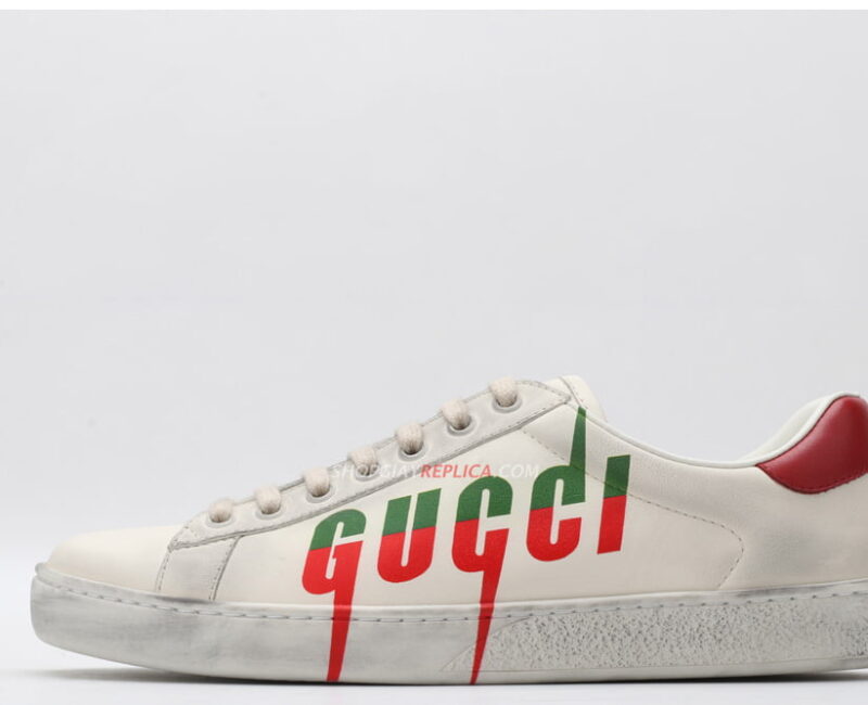 Giày Gucci Ace Sneaker with Gucci Blade Like Auth