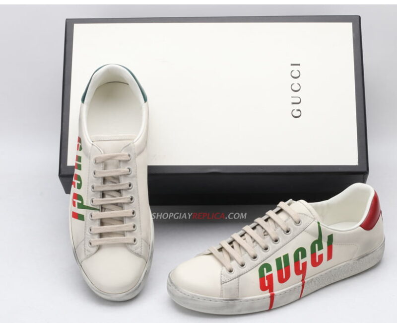 Giày Gucci Ace Sneaker with Gucci Blade Like Auth