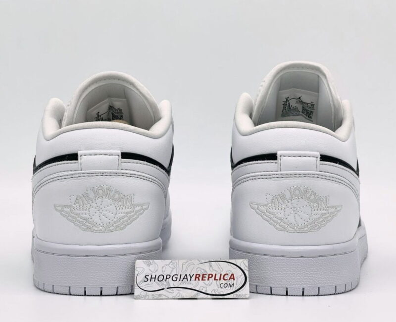 Air wings jordan 1 panda đen trắng