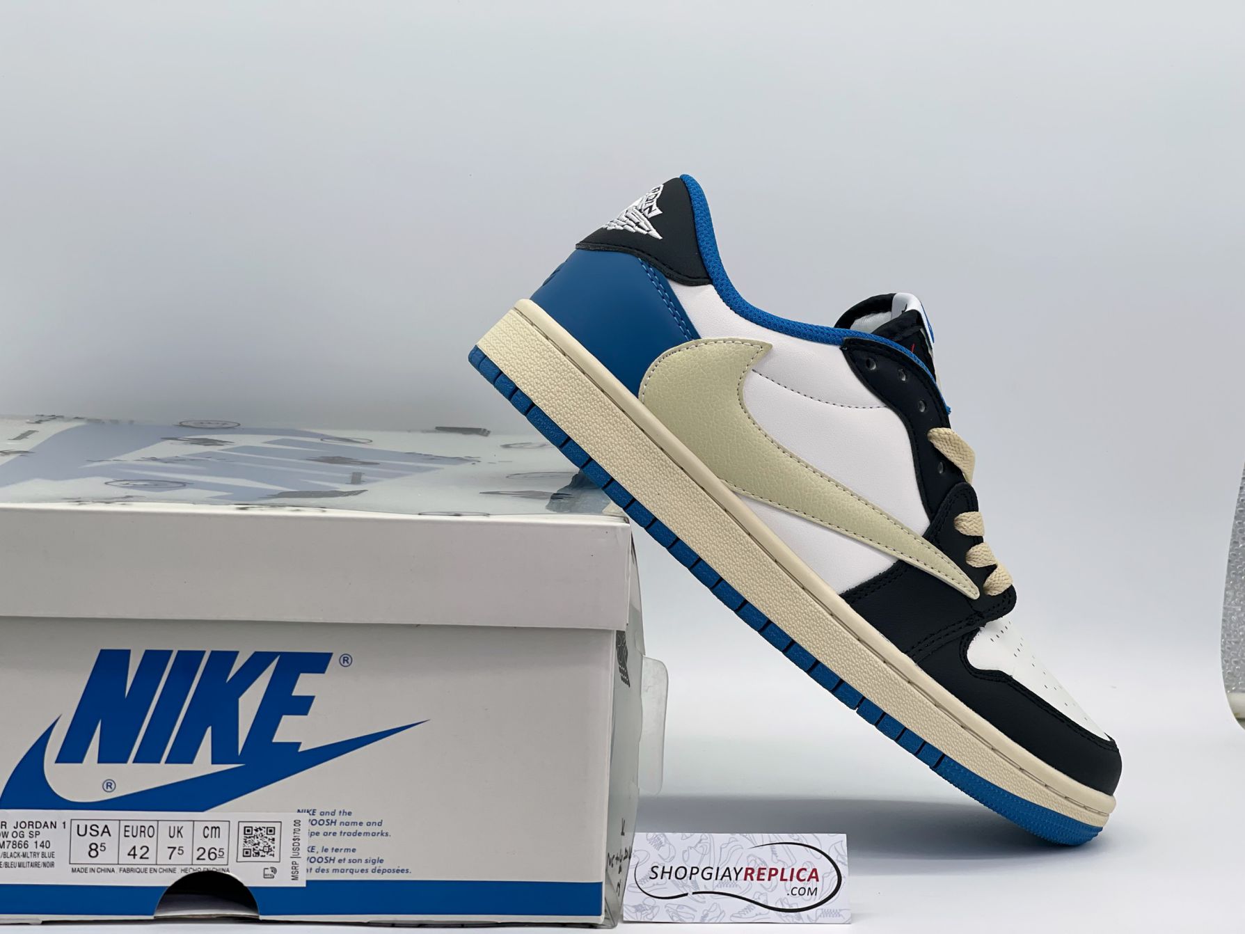Giày Nike Air Jordan 1 Low Travis Scott x Fragment Rep 1:1