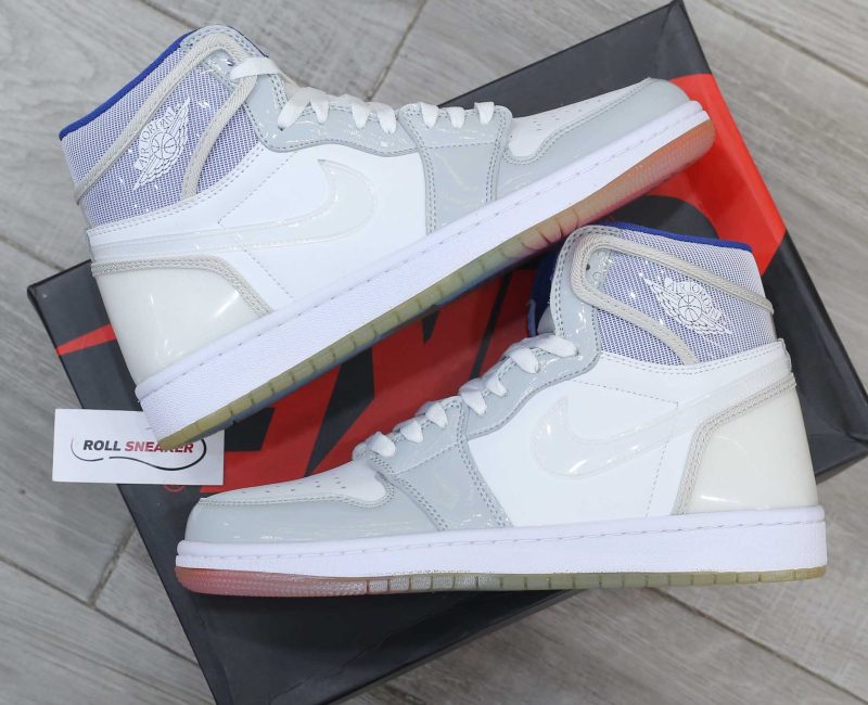 Giày Nike Air Jordan 1 Retro High Zoom White Racer Blue Like Auth