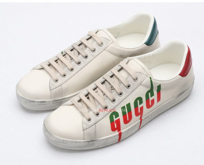 Giày Gucci Ace Sneaker with Gucci Blade Like Auth