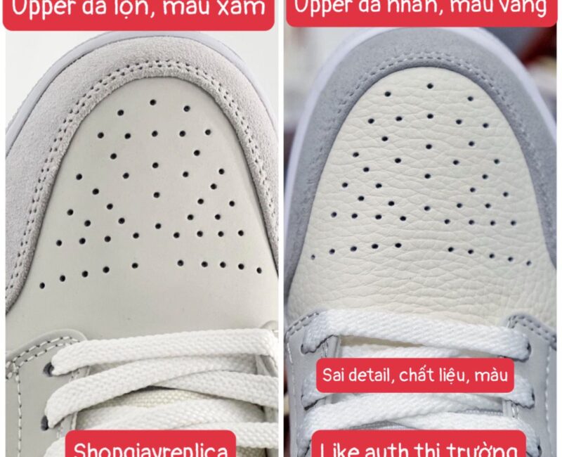 so sánh phân biệt air jordan 1 paris like auth