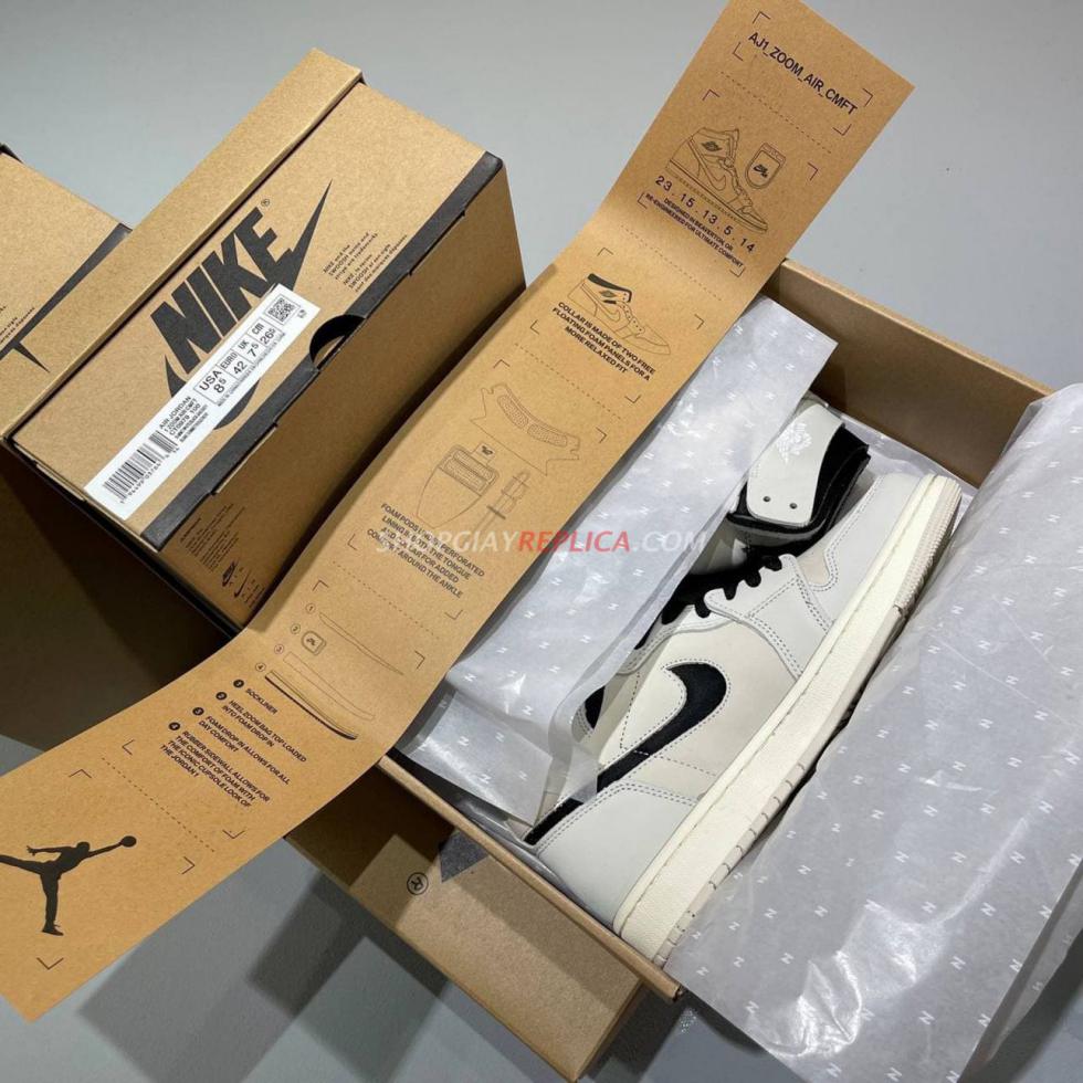 Giày Nike Air Jordan 1 Zoom Air Summit White Black rep 1:1