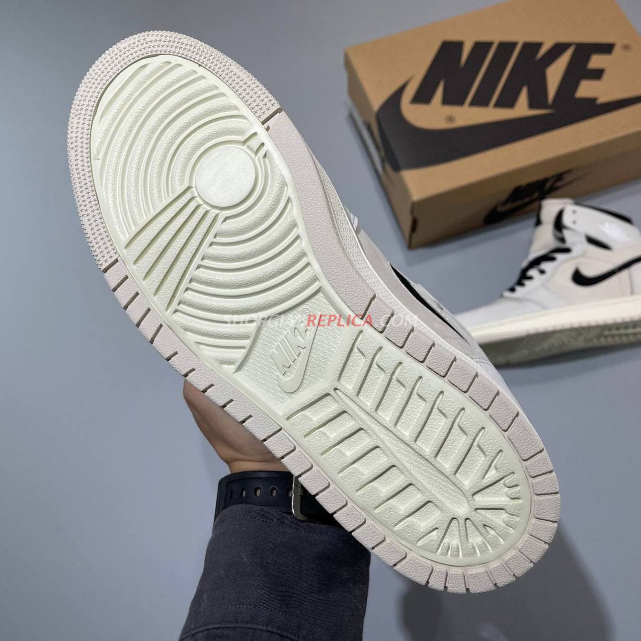 Giày Nike Air Jordan 1 Zoom Air Summit White Black rep 1:1