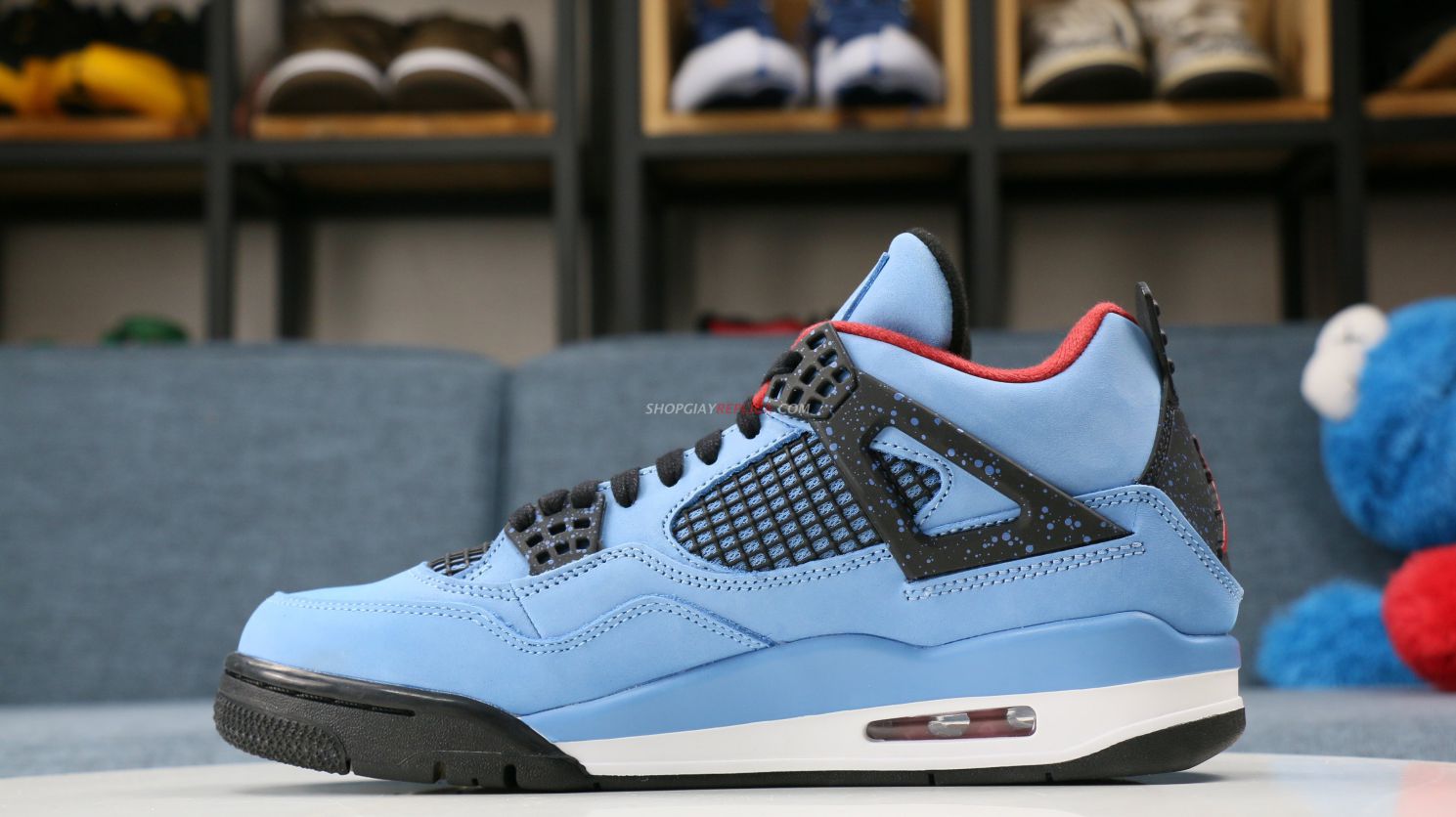 Giày Air Jordan 4 xanh