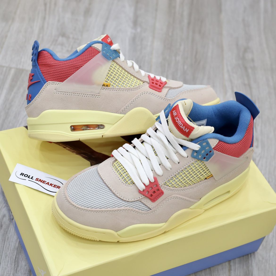 Giày Nike air Jordan 4 Retro Union Guava Ice Like Auth