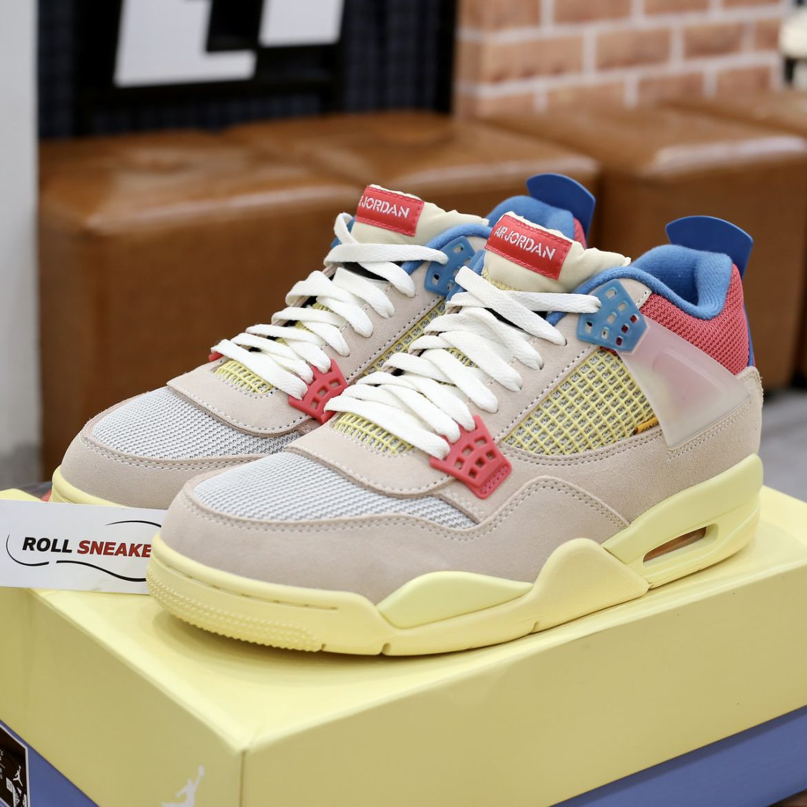 Giày Nike air Jordan 4 Retro Union Guava Ice Like Auth