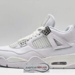 Giày Nike Air Jordan 4 Retro Pure Money (full trắng) Like Auth