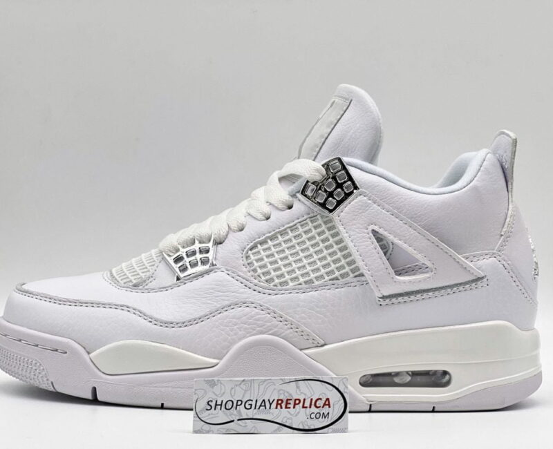 Giày Nike Air Jordan 4 Retro Pure Money (full trắng) Like Auth