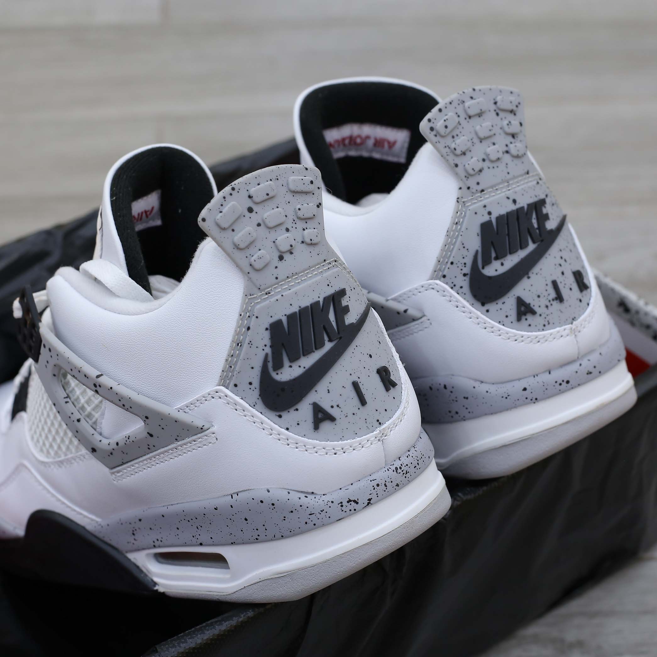 air jordan 4 white cement like auth