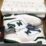 giày new balance 550 white green rep 1:1