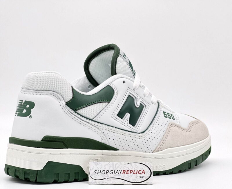 giày new balance 550 trắng xanh