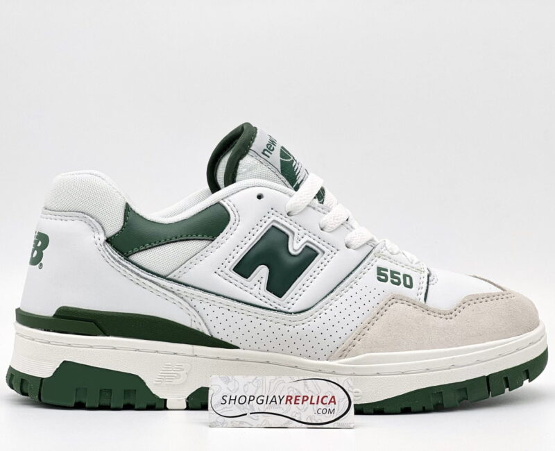 giày new balance 550 white green rep 1:1