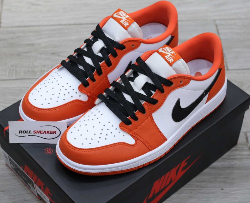 Giày Jordan 1 Low Starfish Trắng Cam