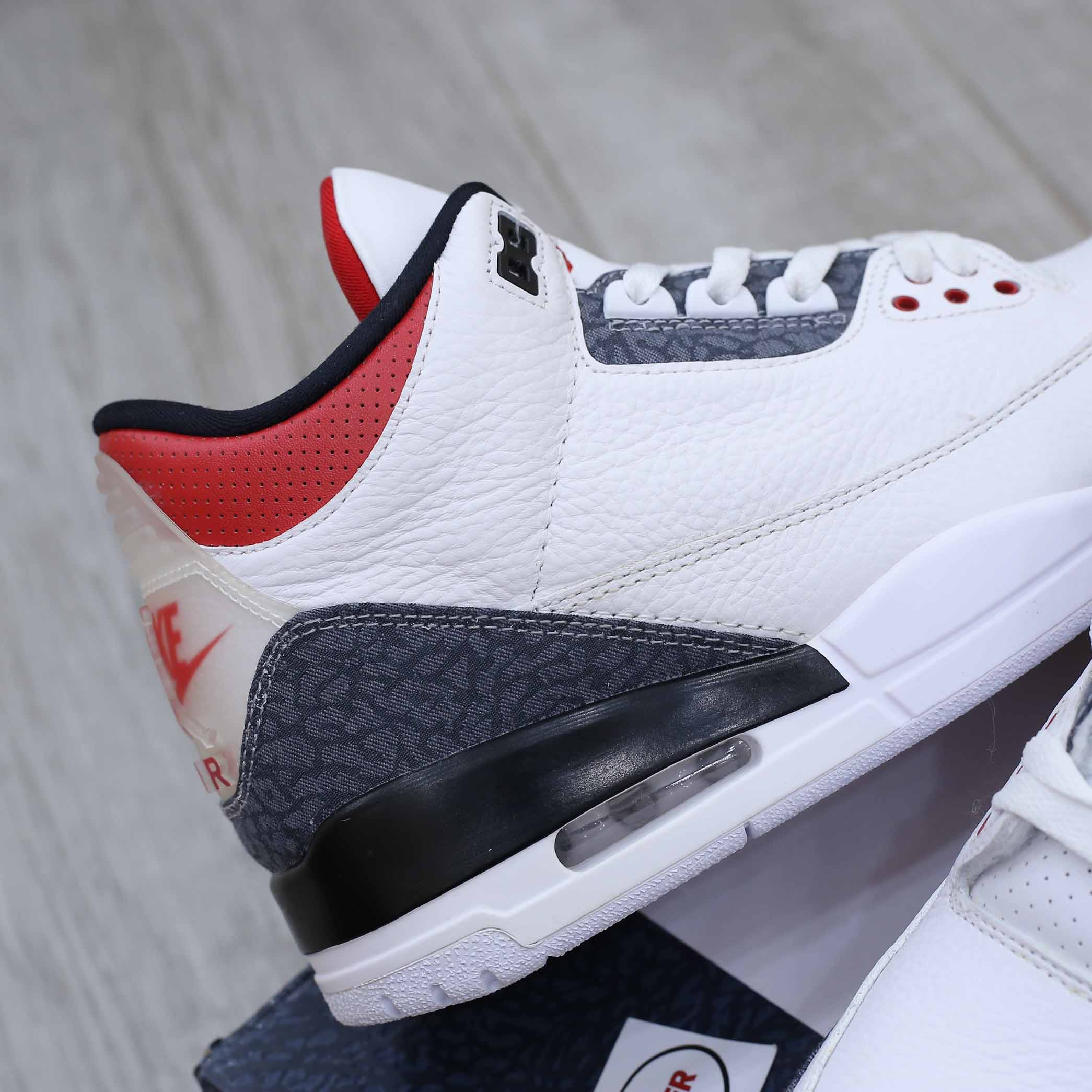 Giày Air Jordan 3 SE Fire Red Denim Like Auth