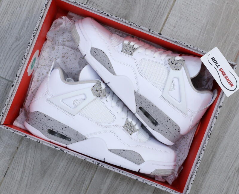 Giày Nike Air Jordan 4 White Oreo 2021 Like Auth