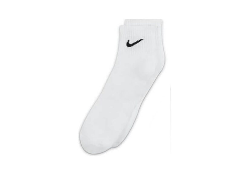 Tất Nike cổ Mid (cổ lỡ) màu Trắng xuất dư