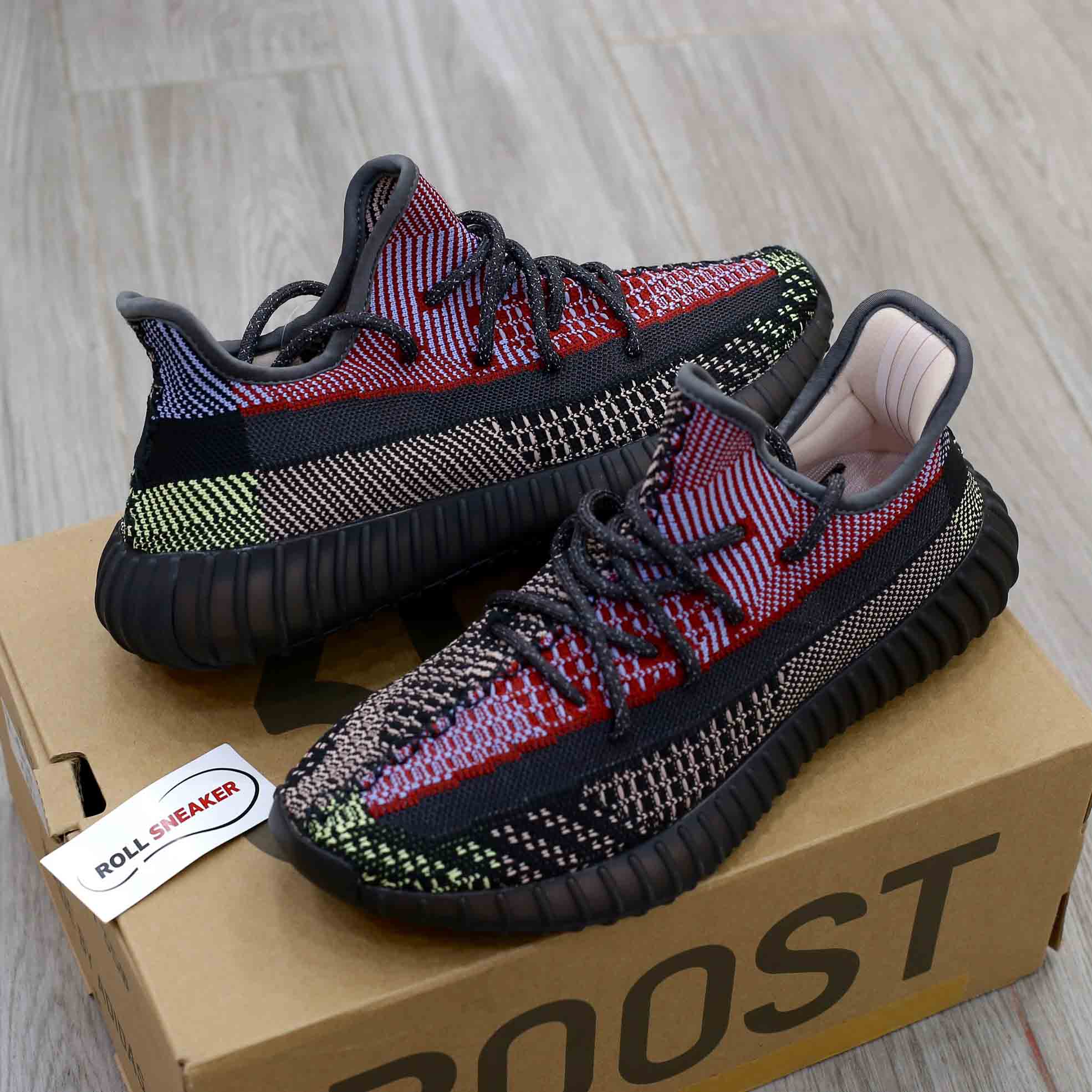 sneaker Adidas Yeezy 350 V2 Yecheil phản quang Reflective