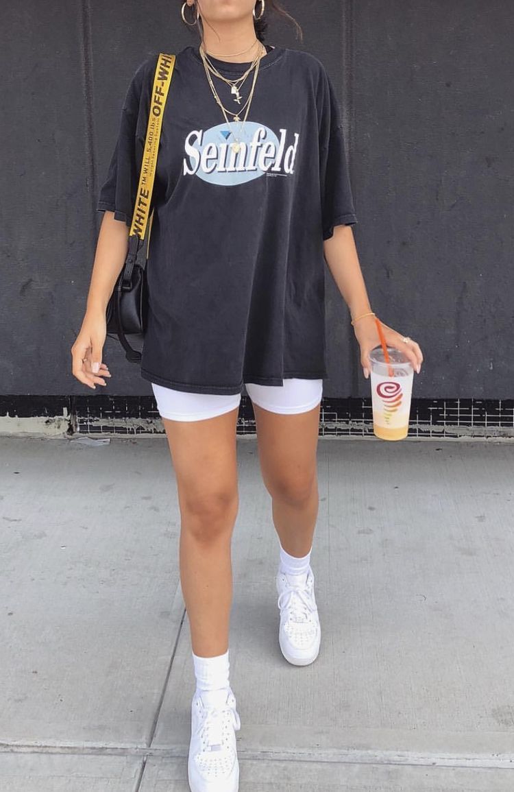 mix đồ quần short biker air force 1 white