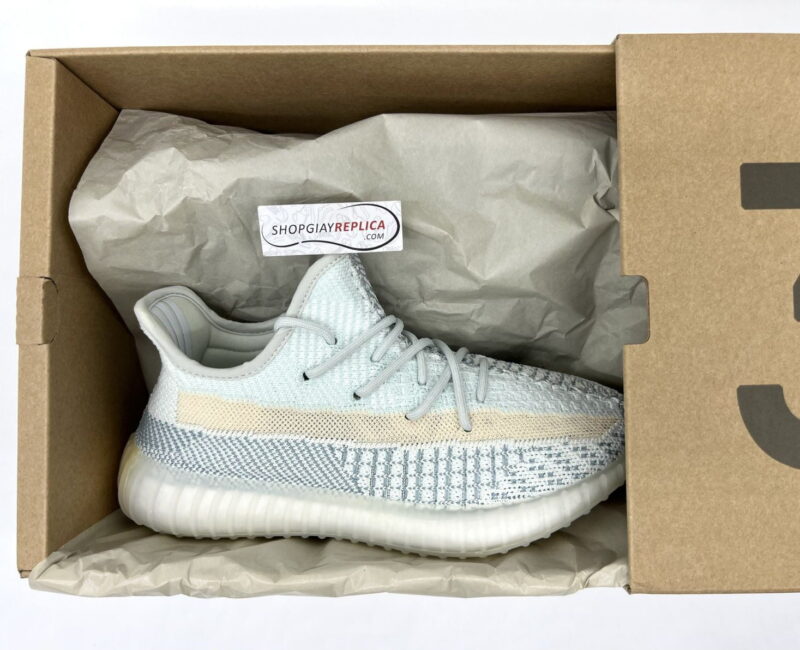 box hộp giày yeezy 350v2 cloud white rep 1:1