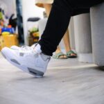 onfeet Jordan 4 White Oreo 2021
