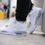onfeet Jordan 4 White Oreo 2021