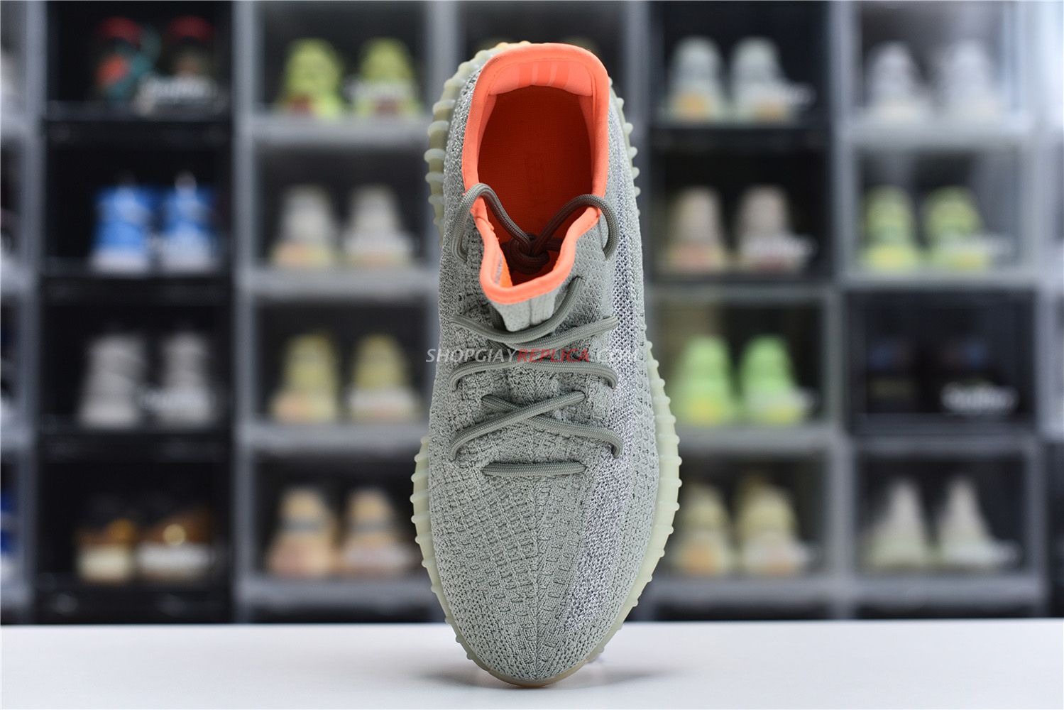 đế boost nén chính hãng Giày Adidas Yeezy 350 V2 Desert Sage
