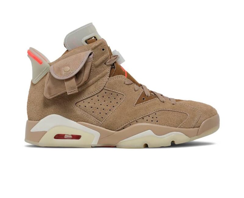 Giày Nike Air Jordan 6 Retro Travis Scott British Khaki Like Auth