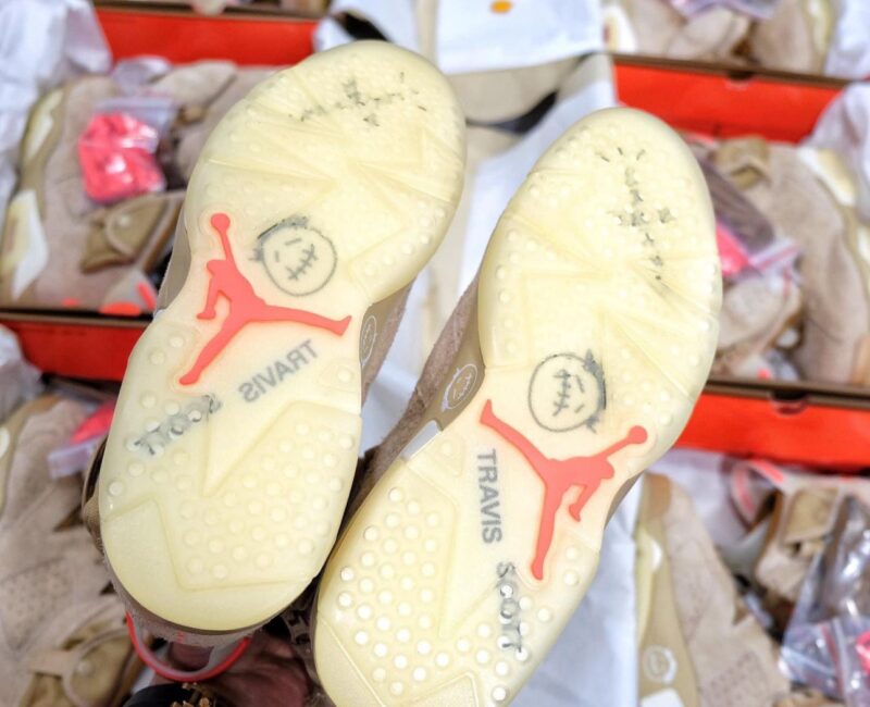 Air Jordan 6 Retro Travis Scott British Khaki Like Auth