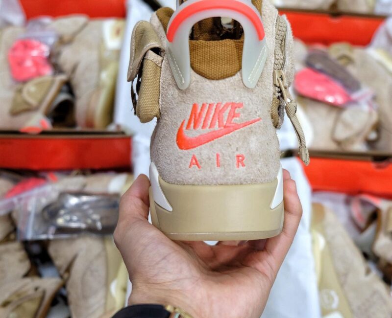 Air Jordan 6 Retro Travis Scott British Khaki Like Auth