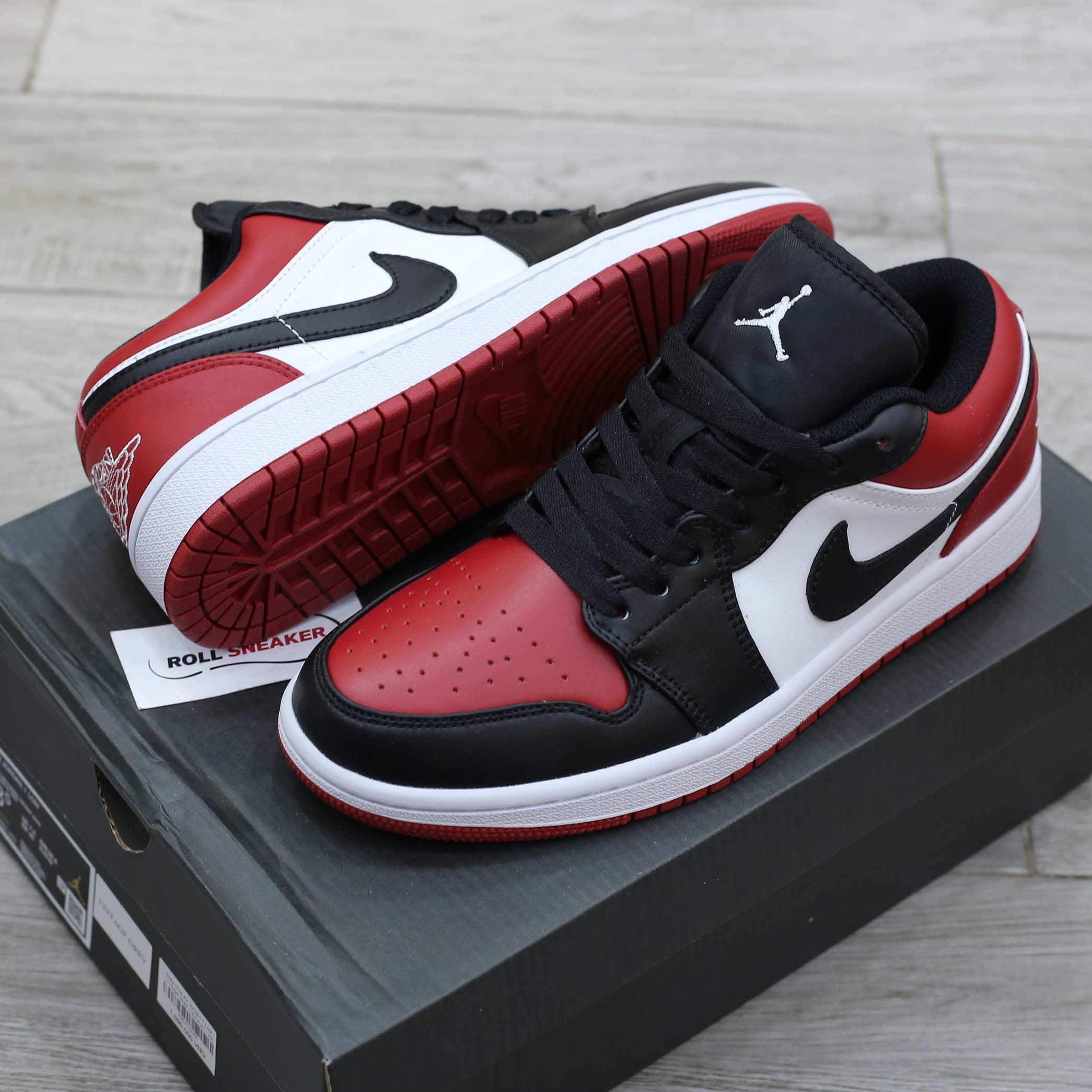 Giày Nike Air Jordan 1 Low Bred Toe
