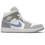 AIR JORDAN 1 MID 'WOLF GREY ALUMINUM' rep 1:1