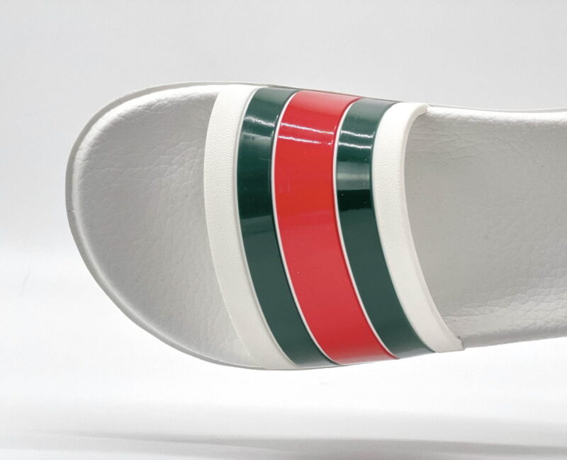 Dép Gucci Web Slide Sandal White Like Auth