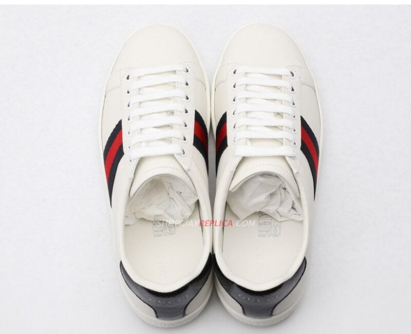 sneaker gucci ace white blue red