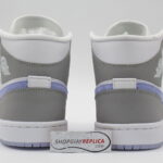 Giày Nike Air Jordan 1 Mid Wolf Grey Aluminum rep 1:1
