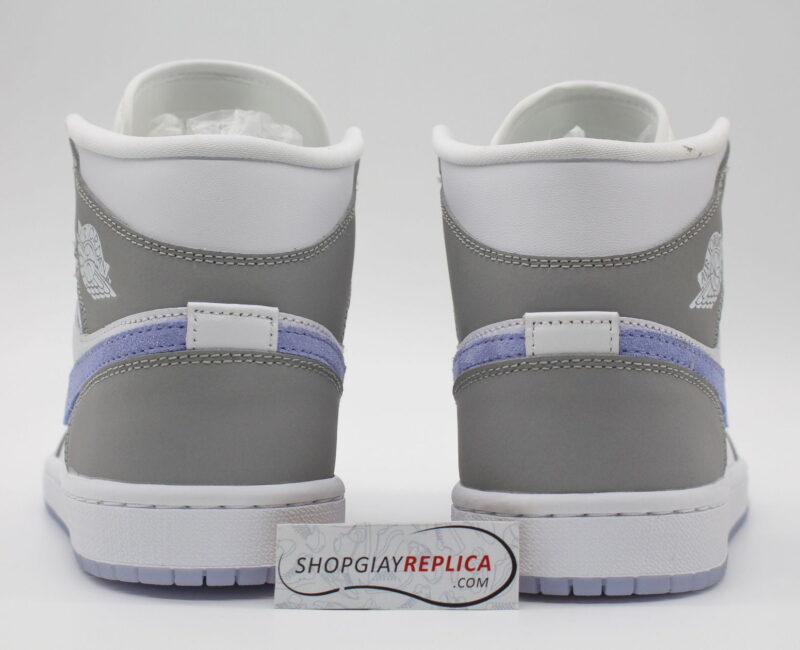 Giày Nike Air Jordan 1 Mid Wolf Grey Aluminum rep 1:1