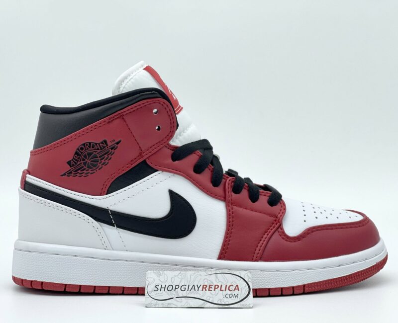 giày Air Jordan 1 Mid Chicago 'White Toe' rep 1:1