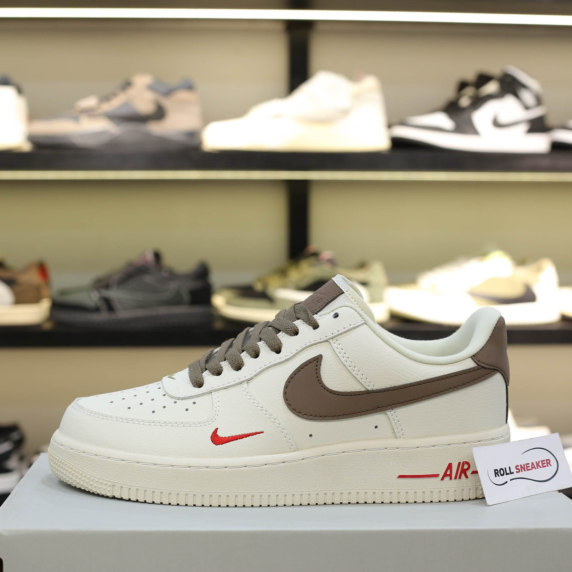Giày Nike Air Force 1 Low White Brown